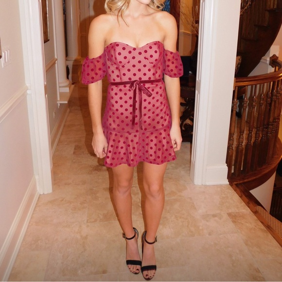 Red polkadot for love of lemons dress - Picture 1 of 4